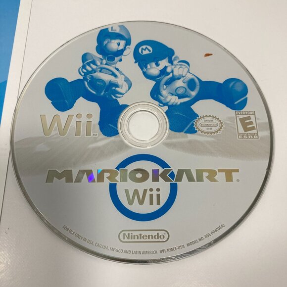 Mario Kart Wii Wheel Controller Bundle (Nintendo Wii) Mario Cart Game CIB - Picture 4 of 6